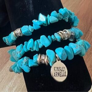 Kinsley Armelle Cluster Collection- Turquoise Bracelet Stack